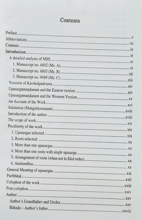 Upasargamandanam Naam Dhatuparayanam